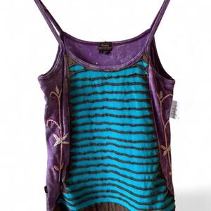 Y2K Rising International Purple Embroidered Tank – Fairycore Grunge